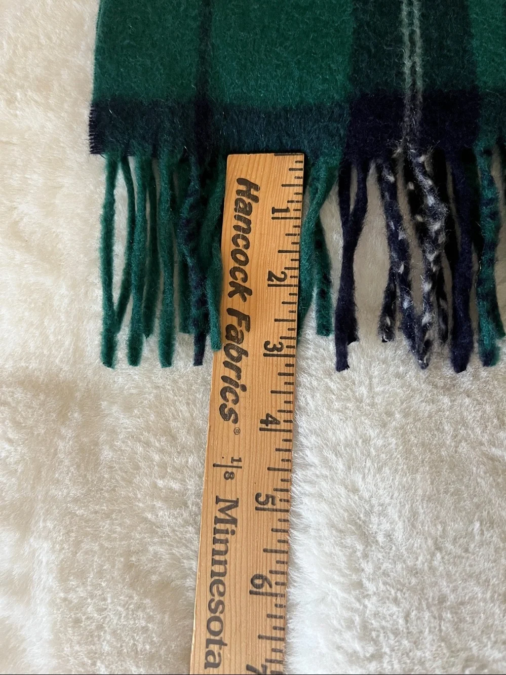 New! Talbots 100% Cashmere Plaid Scarf 72”X18”